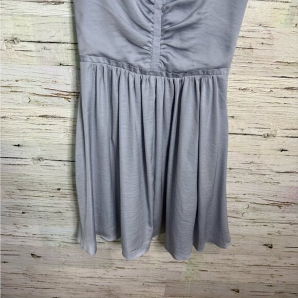 Banana Republic blue Ruched Midi dress size 2 with pockets - Picture 2 of 8